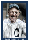 Doc Johnston - 1920 Cleveland Indians - choose a size & style