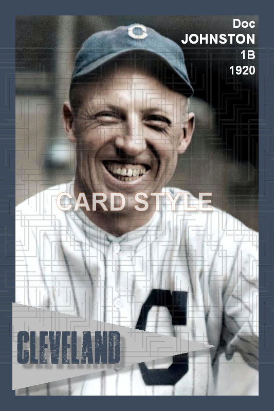 Doc Johnston - 1920 Cleveland Indians - choose a size & style