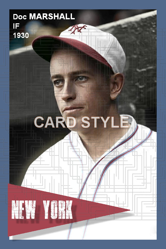 Doc Marshall - 1930 New York Giants - choose a size & style