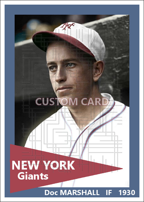 Doc Marshall - 1930 New York Giants - choose a size & style