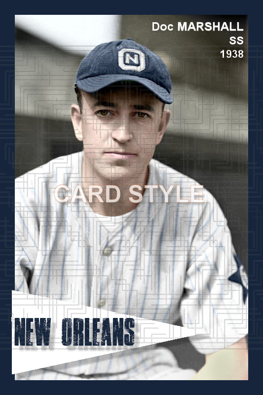 Doc Marshall - 1938 New Orleans Pelicans - choose a size & style