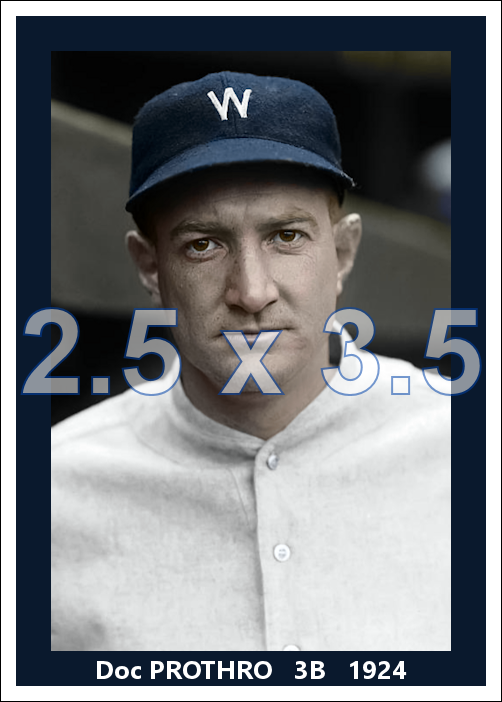 Doc Prothro - 1924 Washington Senators - choose a size & style