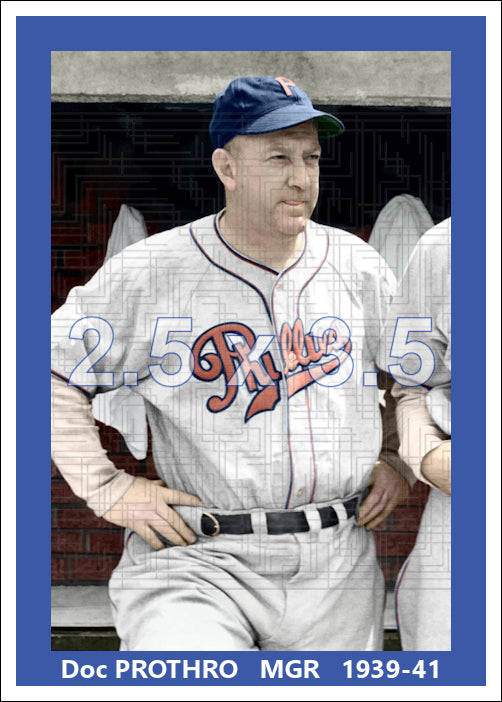Doc Prothro - 1939-41 Philadelphia Phillies - choose a size & style