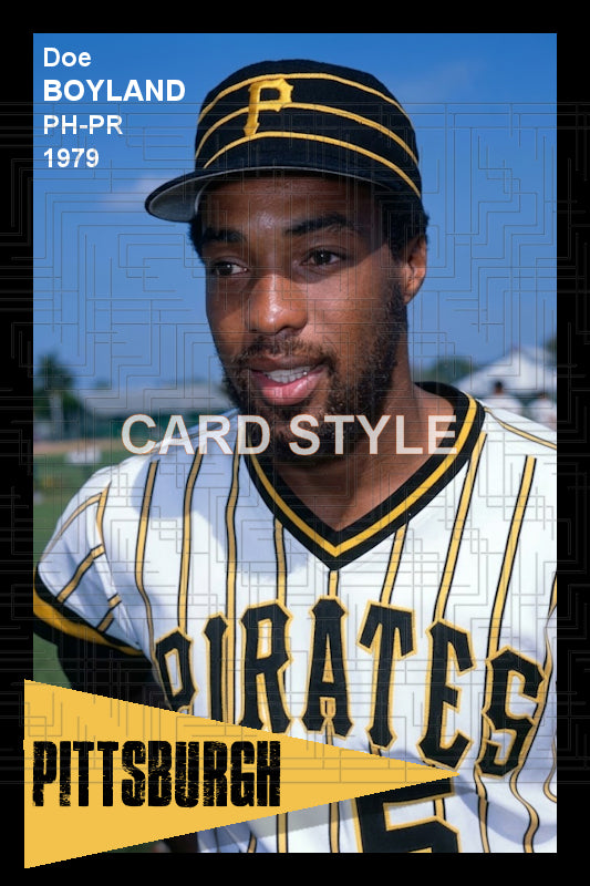 Doe Boyland - 1979 Pittsburgh Pirates - choose a size & style