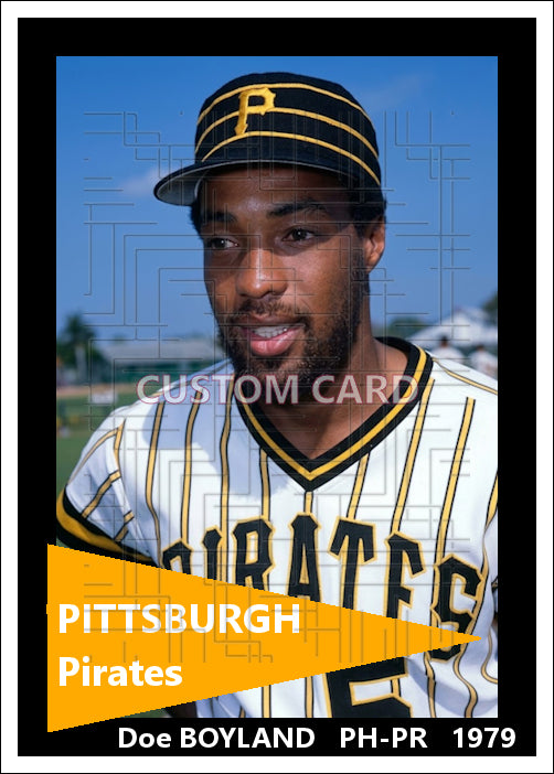 Doe Boyland - 1979 Pittsburgh Pirates - choose a size & style
