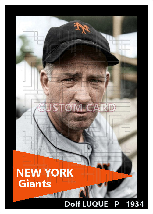 Dolf Luque - 1934 New York Giants - choose a size & style