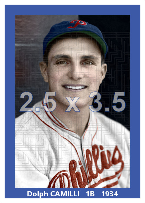 Dolph Camilli - 1934 Philadelphia Phillies - choose a size & style