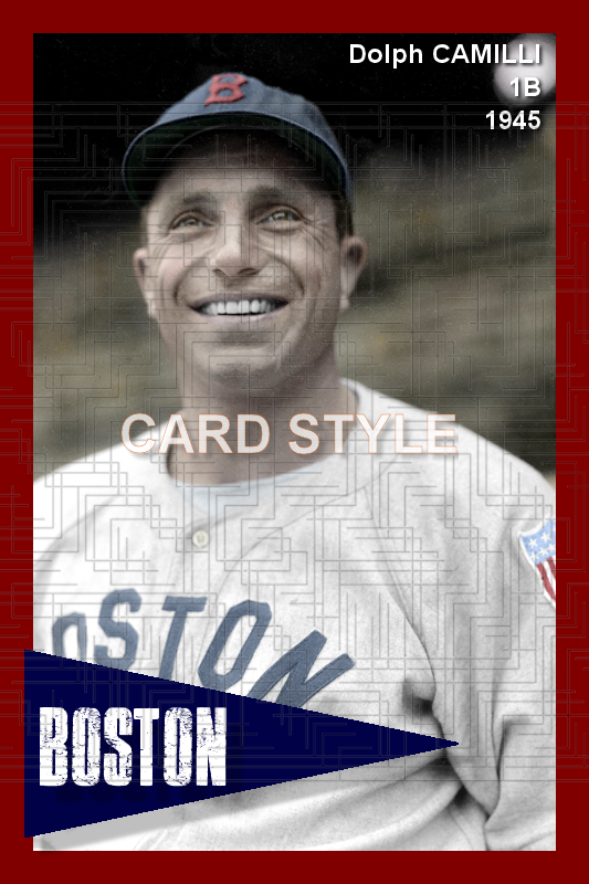 Dolph Camilli - 1945 Boston Red Sox - choose a size & style