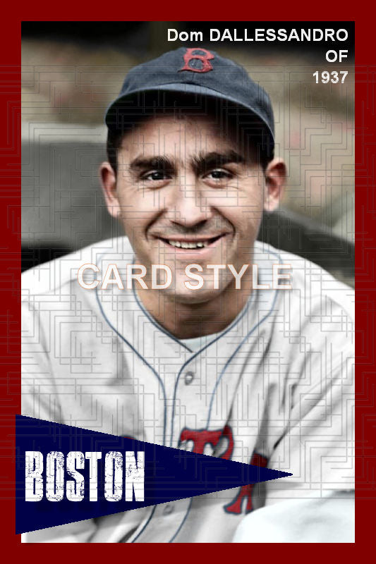 Dom Dallessandro - 1937 Boston Red Sox - choose a size & style