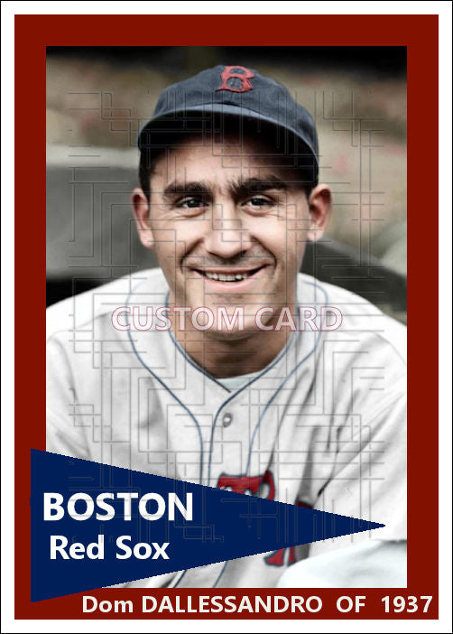 Dom Dallessandro - 1937 Boston Red Sox - choose a size & style