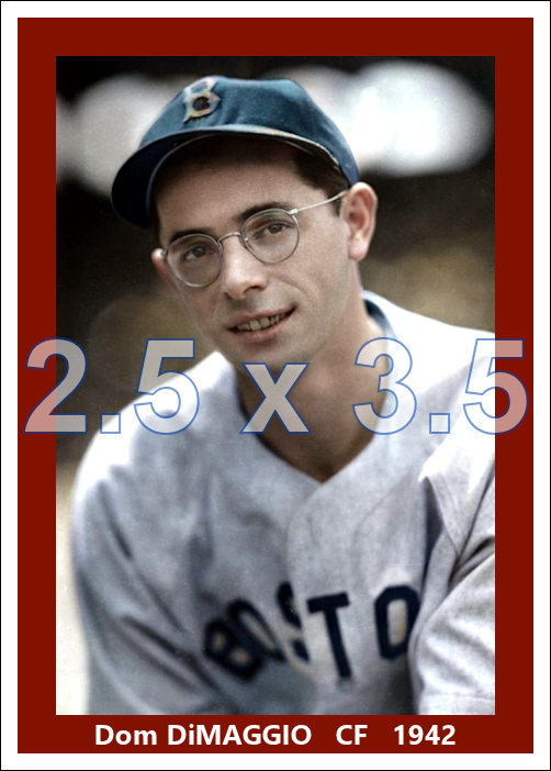 Dom DiMaggio - 1942 Boston Red Sox - choose a size & style
