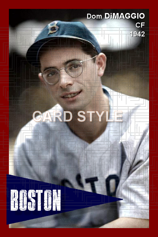 Dom DiMaggio - 1942 Boston Red Sox - choose a size & style