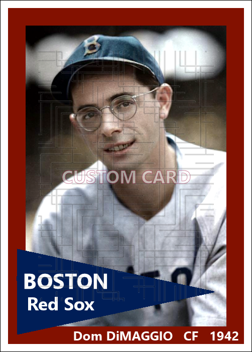 Dom DiMaggio - 1942 Boston Red Sox - choose a size & style