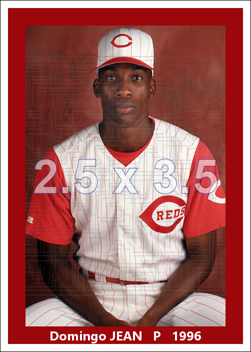 Domingo Jean - 1996 Cincinnati Reds - choose a size & style