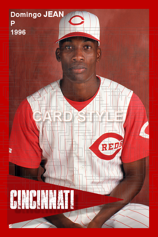 Domingo Jean - 1996 Cincinnati Reds - choose a size & style