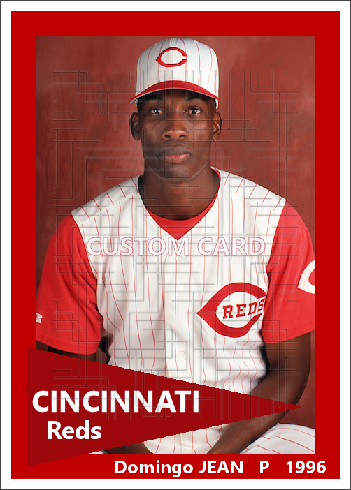 Domingo Jean - 1996 Cincinnati Reds - choose a size & style