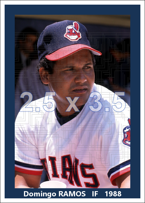 Domingo Ramos - 1988 Cleveland Indians - choose a size & style