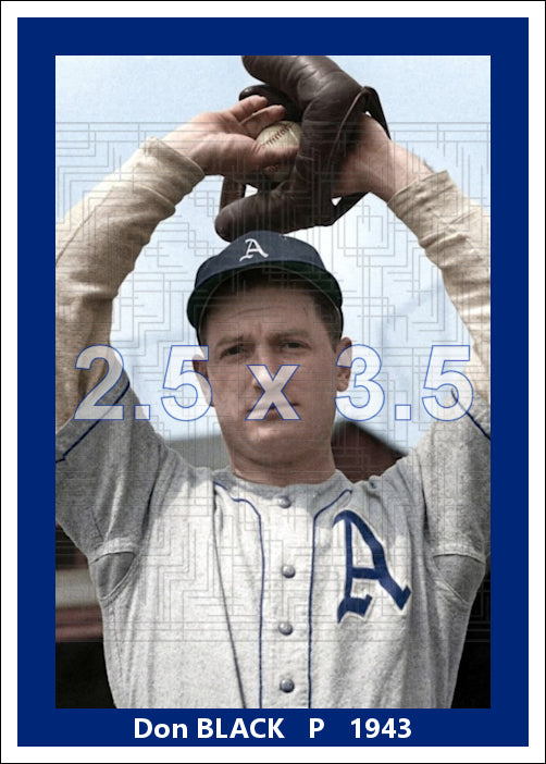 Don Black - 1943 Philadelphia Athletics - choose a size & style