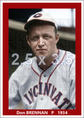 Don Brennan - 1934 Cincinnati Reds - choose a size & style