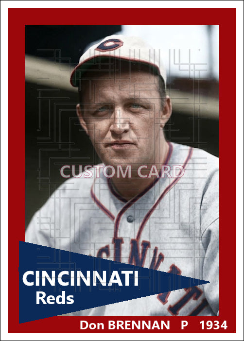 Don Brennan - 1934 Cincinnati Reds - choose a size & style