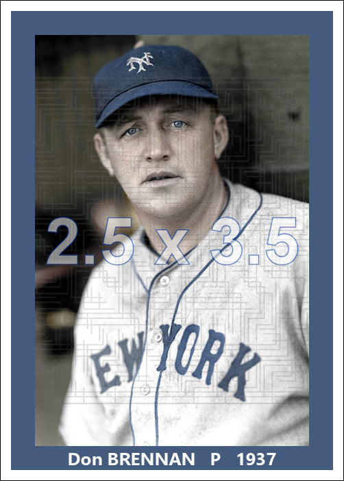 Don Brennan - 1937 New York Giants - choose a size & style