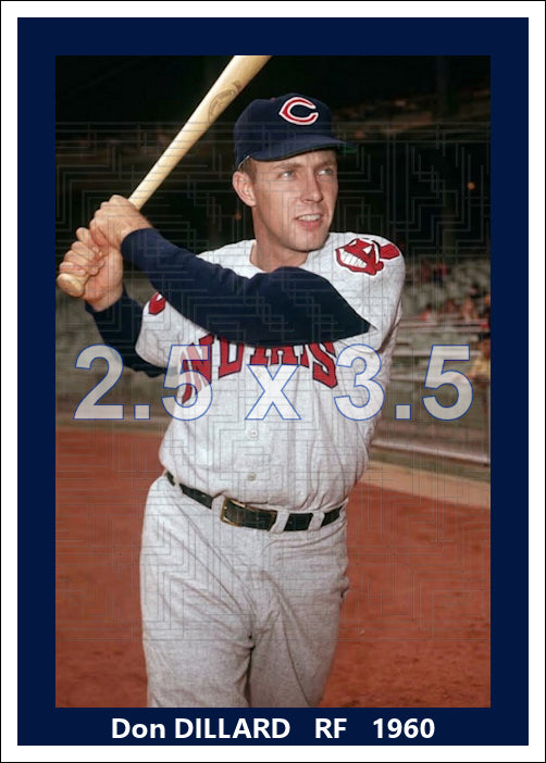 Don Dillard - 1960 Cleveland Indians - choose a size & style
