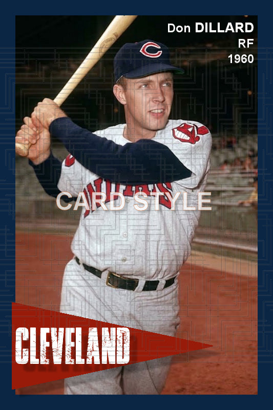 Don Dillard - 1960 Cleveland Indians - choose a size & style