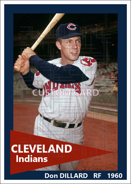 Don Dillard - 1960 Cleveland Indians - choose a size & style