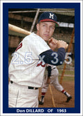 Don Dillard - 1963 Milwaukee Braves - choose a size & style