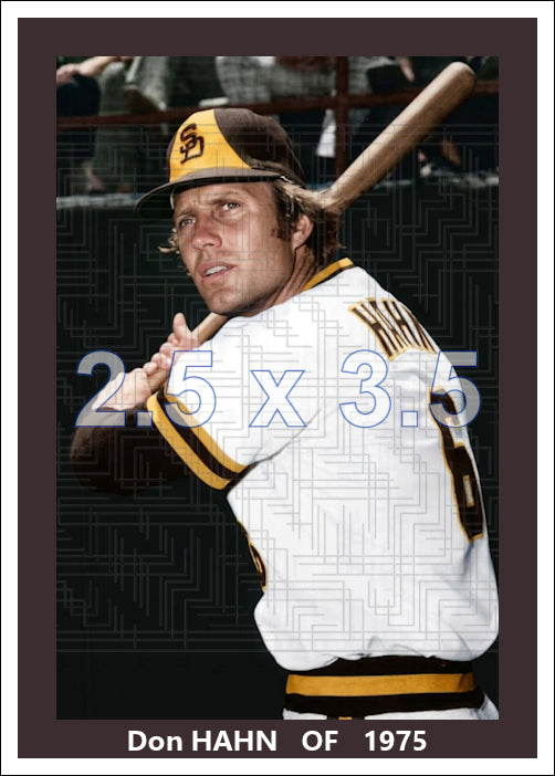 Don Hahn - 1975 San Diego Padres - choose a size & style
