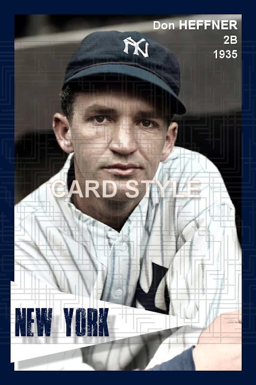 Don Heffner - 1935 New York Yankees - choose a size & style