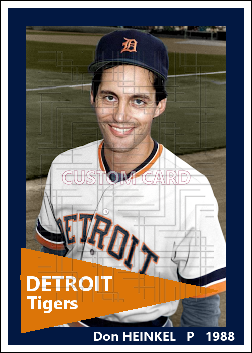 Don Heinkel - 1988 Detroit Tigers - choose a size & style