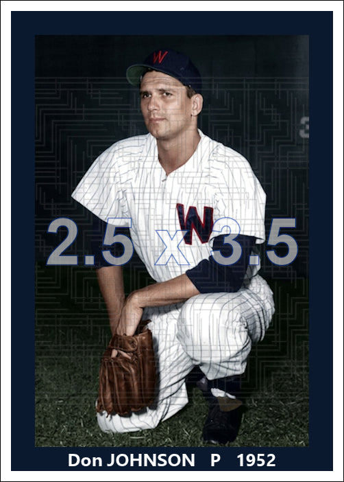 Don Johnson - 1952 Washington Senators - choose a size & style