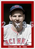 Don Lang - 1938 Cincinnati Reds - choose a size & style