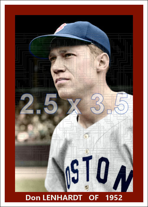 Don Lenhardt - 1952 Boston Red Sox - choose a size & style