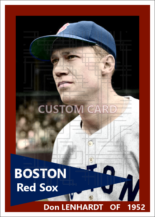 Don Lenhardt - 1952 Boston Red Sox - choose a size & style