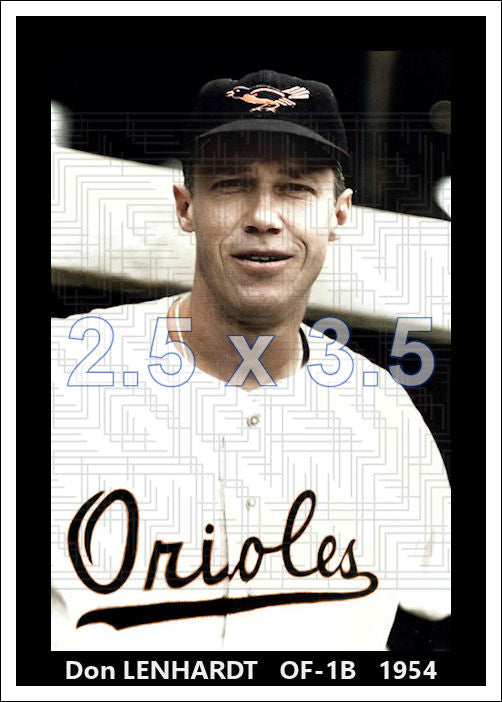 Don Lenhardt - 1954 Baltimore Orioles - choose a size & style