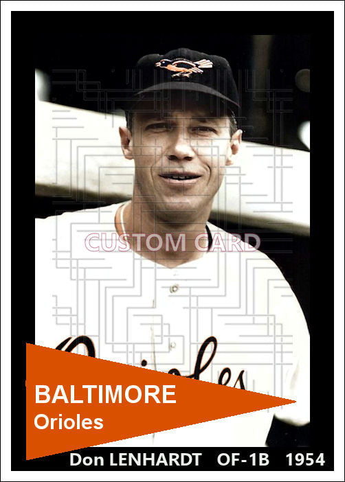 Don Lenhardt - 1954 Baltimore Orioles - choose a size & style