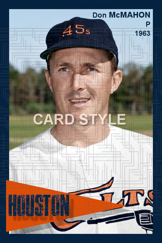 Don McMahon - 1963 Houston Colt .45s - choose a size & style