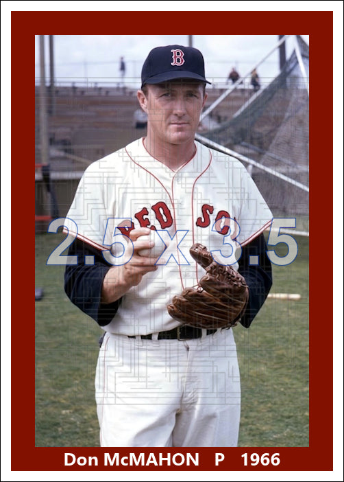 Don McMahon - 1966 Boston Red Sox - choose a size & style