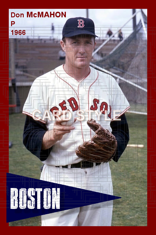 Don McMahon - 1966 Boston Red Sox - choose a size & style