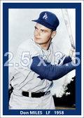 Don Miles - 1958 Los Angeles Dodgers - choose a size & style