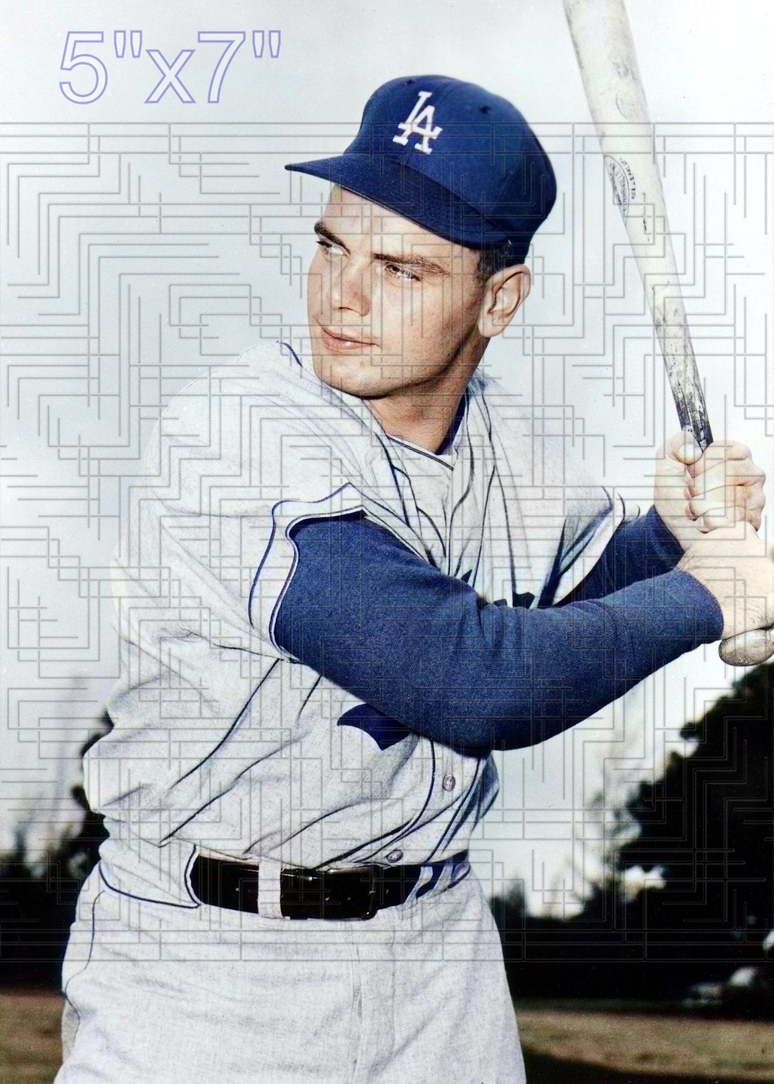 Don Miles - 1958 Los Angeles Dodgers - choose a size & style