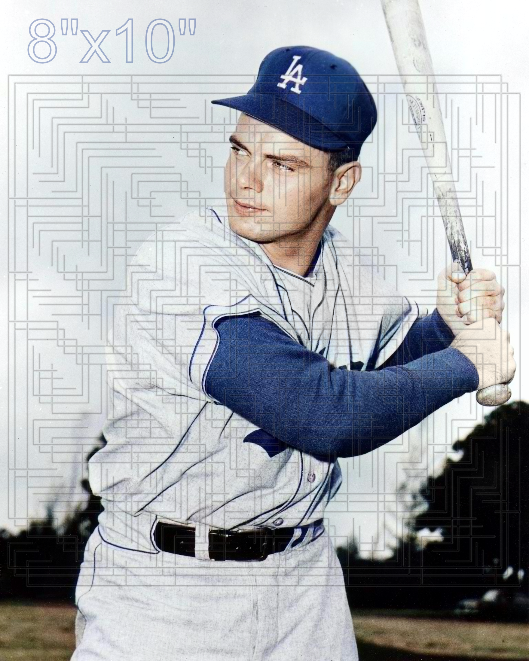 Don Miles - 1958 Los Angeles Dodgers - choose a size & style