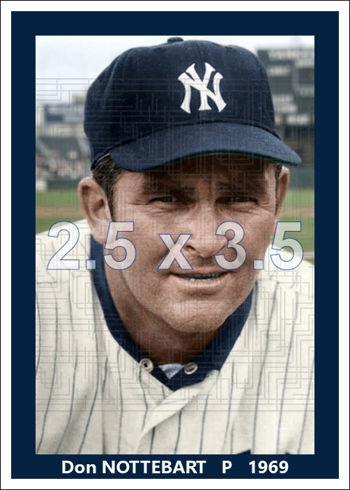 Don Nottebart - 1969 New York Yankees - choose a size & style