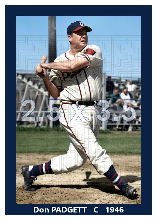 Don Padgett - 1946 Boston Braves - choose a size & style