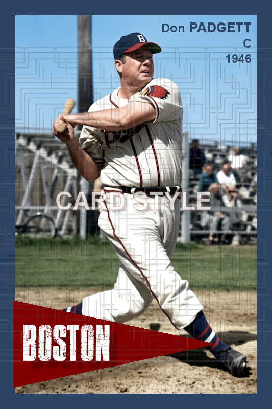 Don Padgett - 1946 Boston Braves - choose a size & style