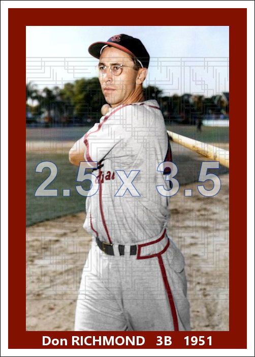 Don Richmond - 1951 St. Louis Cardinals - choose a size & style