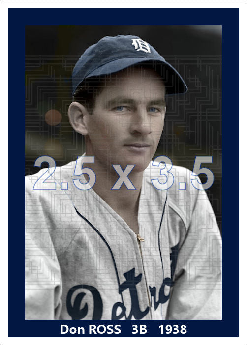 Don Ross - 1938 Detroit Tigers - choose a size & style