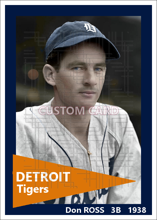 Don Ross - 1938 Detroit Tigers - choose a size & style